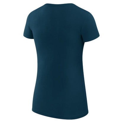 Tampa Bay Rays G-III 4Her by Carl Banks Women's Super-Slim Fit Lightweight Dot Print T-Shirt - Navy