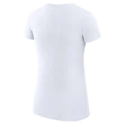 Seattle Mariners G-III 4Her by Carl Banks Women's Super-Slim Fit Lightweight Dot Print T-Shirt - White