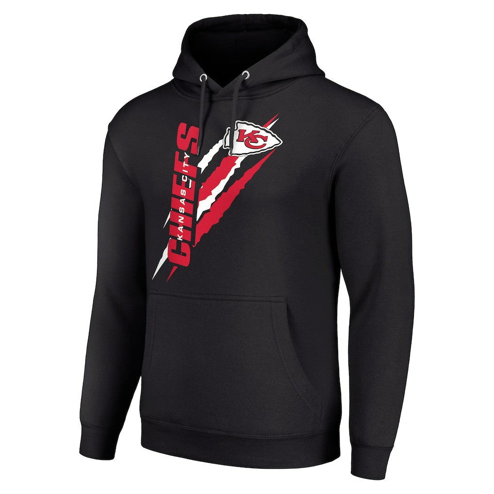 Kansas City Chiefs Starter Unisex Color Scratch Fleece Pullover Hoodie - Black online