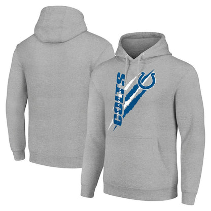 Indianapolis Colts Starter Unisex Color Scratch Fleece Pullover Hoodie - Heather Gray on sale