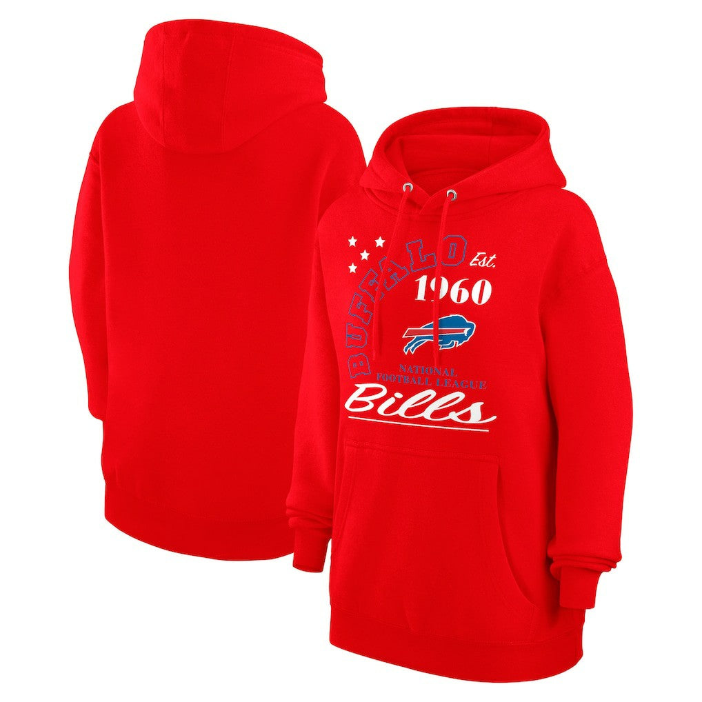 Buffalo Bills Starter Unisex Arch Team Fleece Pullover Hoodie - Red cheap