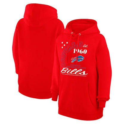 Buffalo Bills Starter Unisex Arch Team Fleece Pullover Hoodie - Red cheap