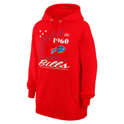 Buffalo Bills Starter Unisex Arch Team Fleece Pullover Hoodie - Red cheap