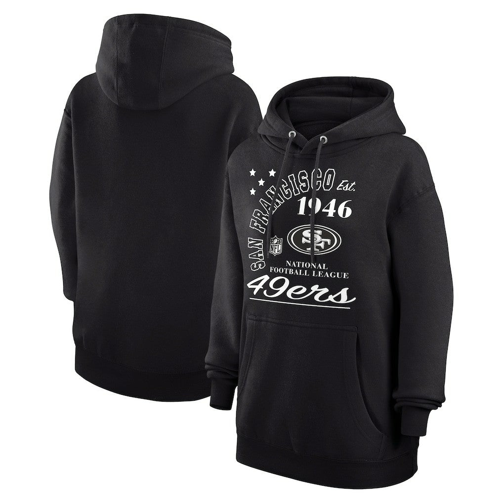 San Francisco 49ers Starter Unisex Arch Team Fleece Pullover Hoodie - Black for sale
