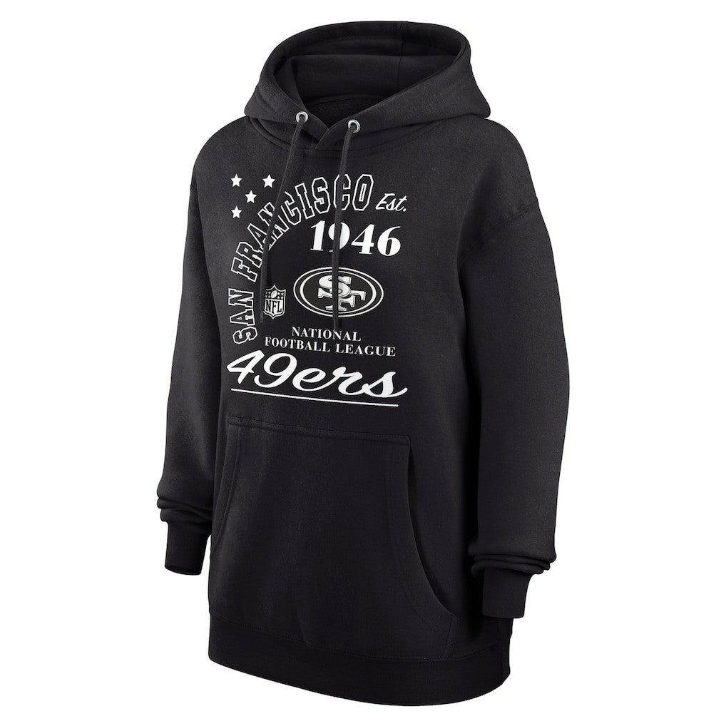 San Francisco 49ers Starter Unisex Arch Team Fleece Pullover Hoodie - Black for sale