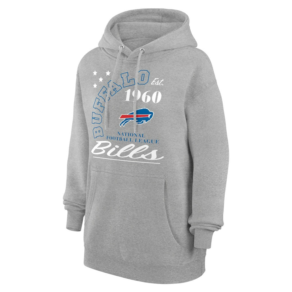 Buffalo Bills Starter Unisex Arch Team Fleece Pullover Hoodie - Heather Gray sale