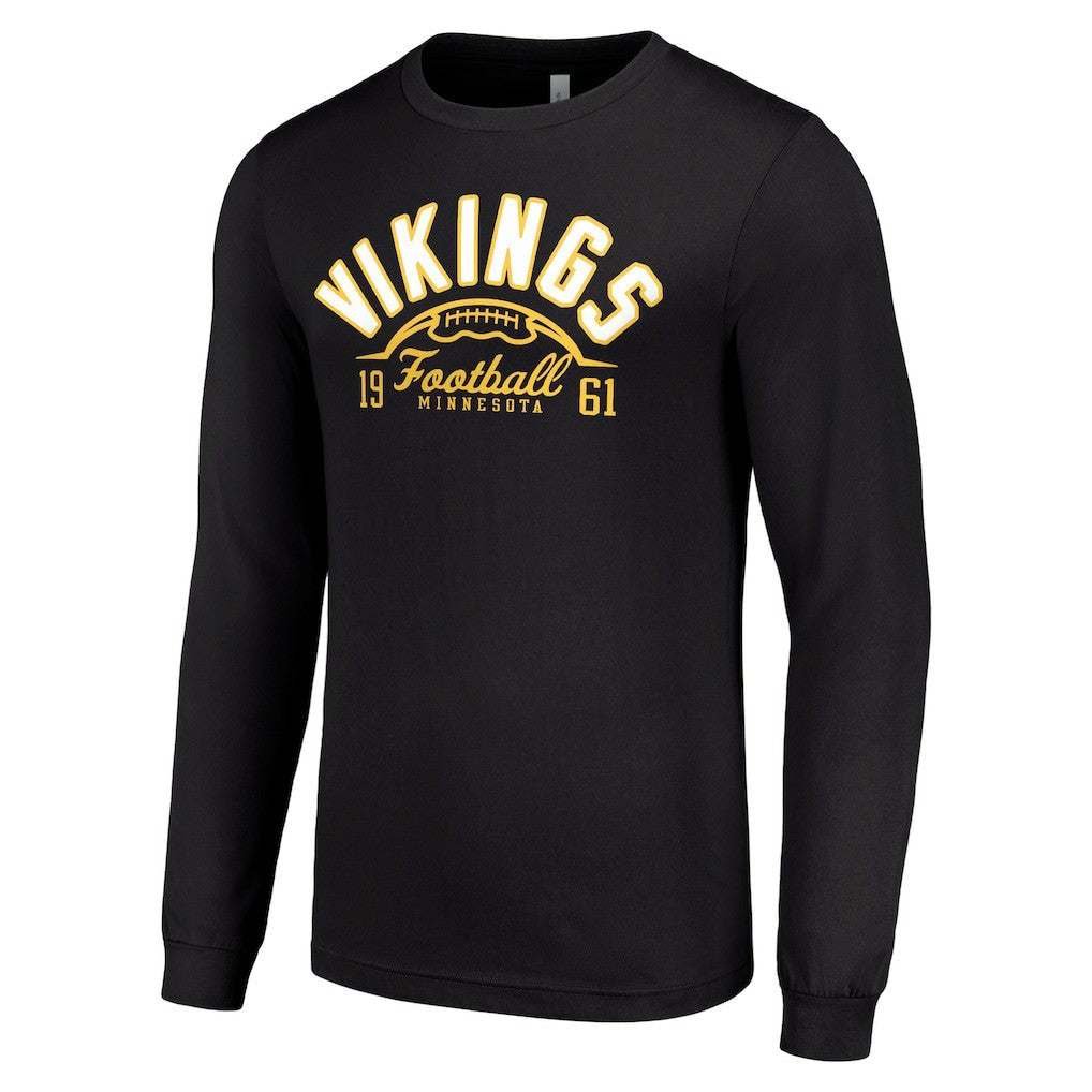Minnesota Vikings Starter Half Ball Team Long Sleeve T-Shirt - Black online