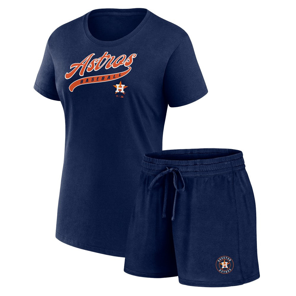 Houston Astros Women's Start to Finish T-Shirt & Shorts Combo Pack