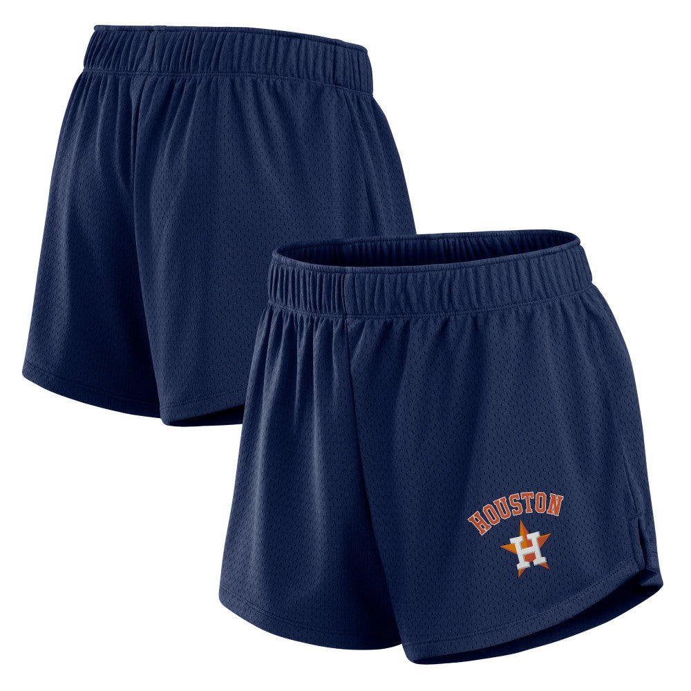 Houston Astros Women's Mesh Shorts - Navy
