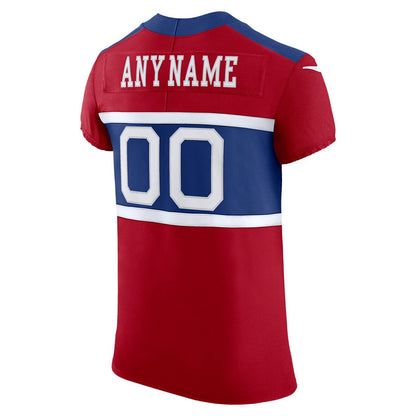 New York Giants Alternate Vapor F.U.S.E. Elite Custom Jersey - Red | Nike on sale