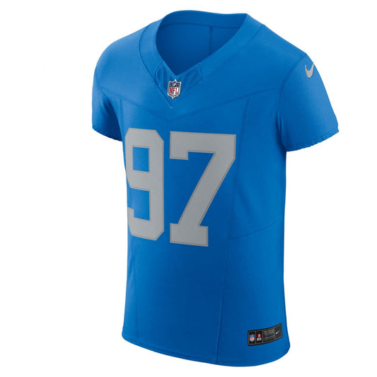 Aidan Hutchinson Detroit Lions Alternate Vapor F.U.S.E. Elite Jersey - Blue | Nike sale