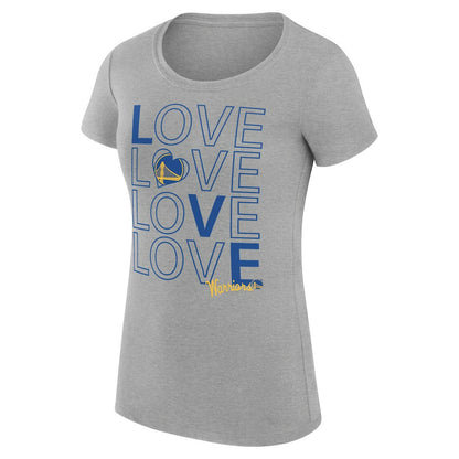 Golden State Warriors G-III 4Her by Carl Banks Women's Super-Slim Fit Lightweight Basketball Love T-Shirt sale - Heather Gray outlet