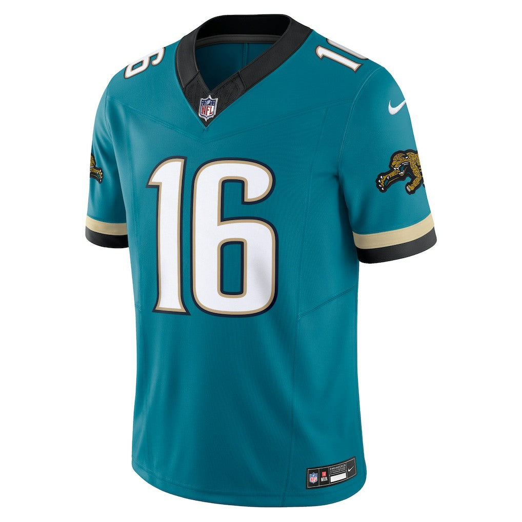 Trevor Lawrence Jacksonville Jaguars Prowler Throwback Vapor F.U.S.E. Limited Jersey - Teal | Nike on sale