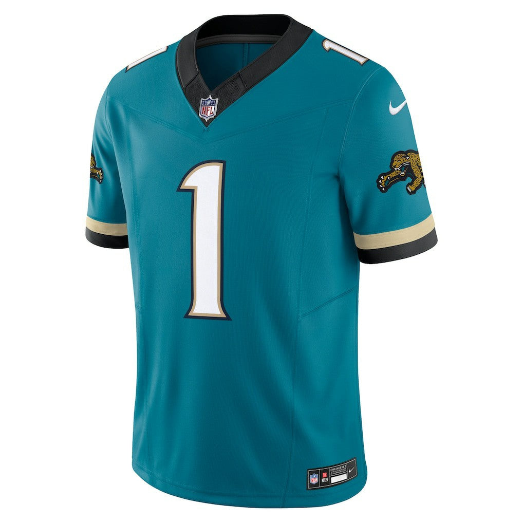 Travis Etienne Jacksonville Jaguars Prowler Throwback Vapor F.U.S.E. Limited Jersey - Teal | Nike on sale