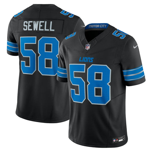 Penei Sewell Detroit Lions Vapor F.U.S.E. Alternate Limited Jersey - Black | Nike on sale