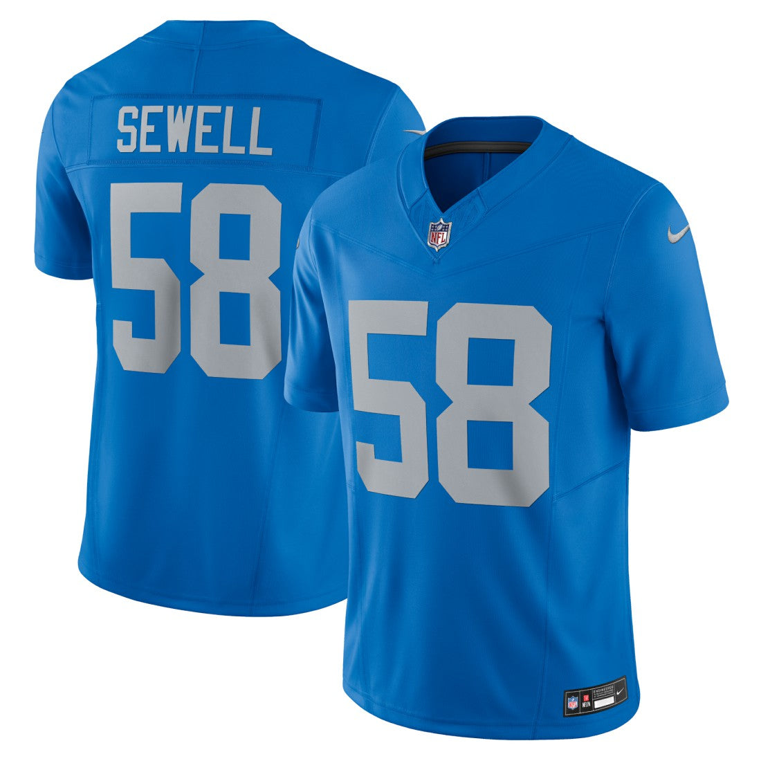 Penei Sewell Detroit Lions Vapor F.U.S.E. Alternate Limited Jersey - Blue | Nike online