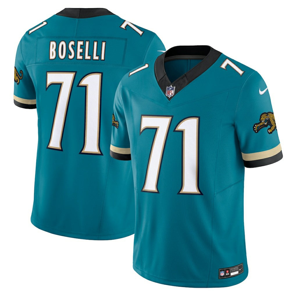 Tony Boselli Jacksonville Jaguars Prowler Throwback Vapor F.U.S.E. Limited Retired Player Jersey - Teal | Nike for sale