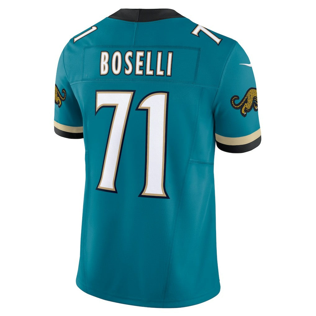 Tony Boselli Jacksonville Jaguars Prowler Throwback Vapor F.U.S.E. Limited Retired Player Jersey - Teal | Nike for sale