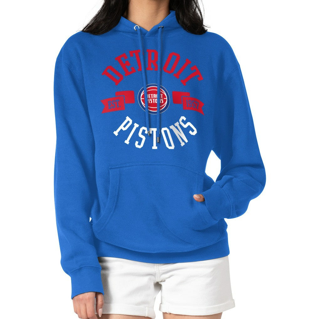 Detroit Pistons G-III 4Her by Carl Banks Women's City Pullover Hoodie sale - Blue on sale