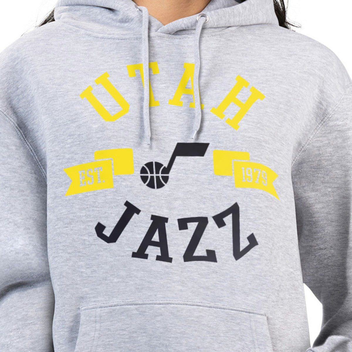 Utah Jazz G-III 4Her by Carl Banks Women's City Pullover Hoodie - Heather Gray cheap