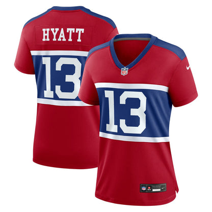 Jalin Hyatt New York Giants Women's Alternate Player Game Jersey - Century Red | Nike outlet