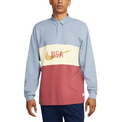 USMNT Rugby Long Sleeve Top - Light Blue | Nike for sale