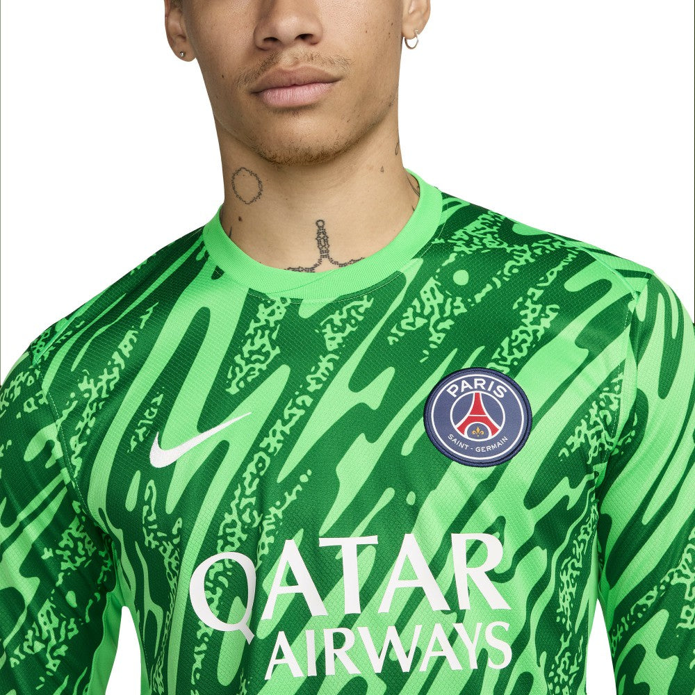 Paris Saint-Germain 2024/25 Goalkeeper Replica Stadium Long Sleeve Jersey - Green | Nike outlet