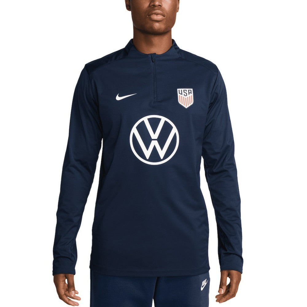 USMNT 2024 Strike Drill Performance Quarter-Zip Pullover Top - Navy | Nike shop