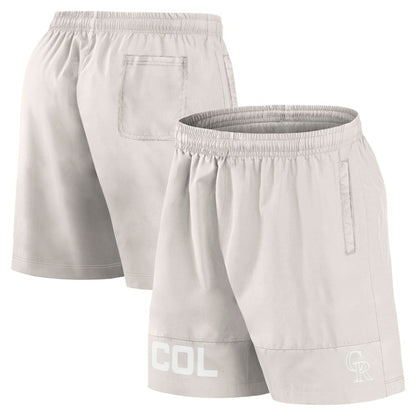 Colorado Rockies Elements Swim Shorts - Cream