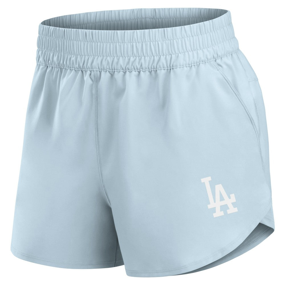 Los Angeles Dodgers Women's Studio Woven Vibe Shorts - Light Blue