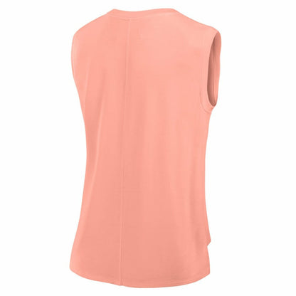 Chicago Cubs Women's Studio Gym Tank Top - Coral