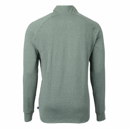 Green Bay Packers Cutter & Buck Adapt Eco Knit Quarter-Zip Pullover Top - Heather Green cheap