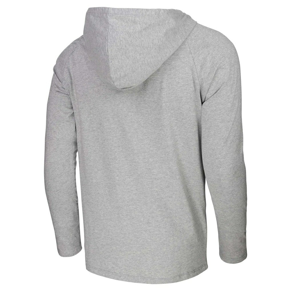 Charlotte Hornets Stadium Essentials Atrium Raglan Long Sleeve Hoodie T-Shirt - Heather Gray cheap