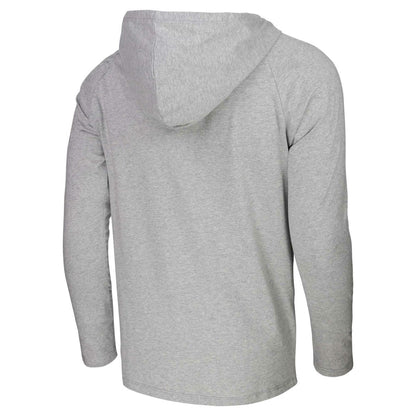 Utah Jazz Stadium Essentials Atrium Raglan Long Sleeve Hoodie T-Shirt - Heather Gray on sale