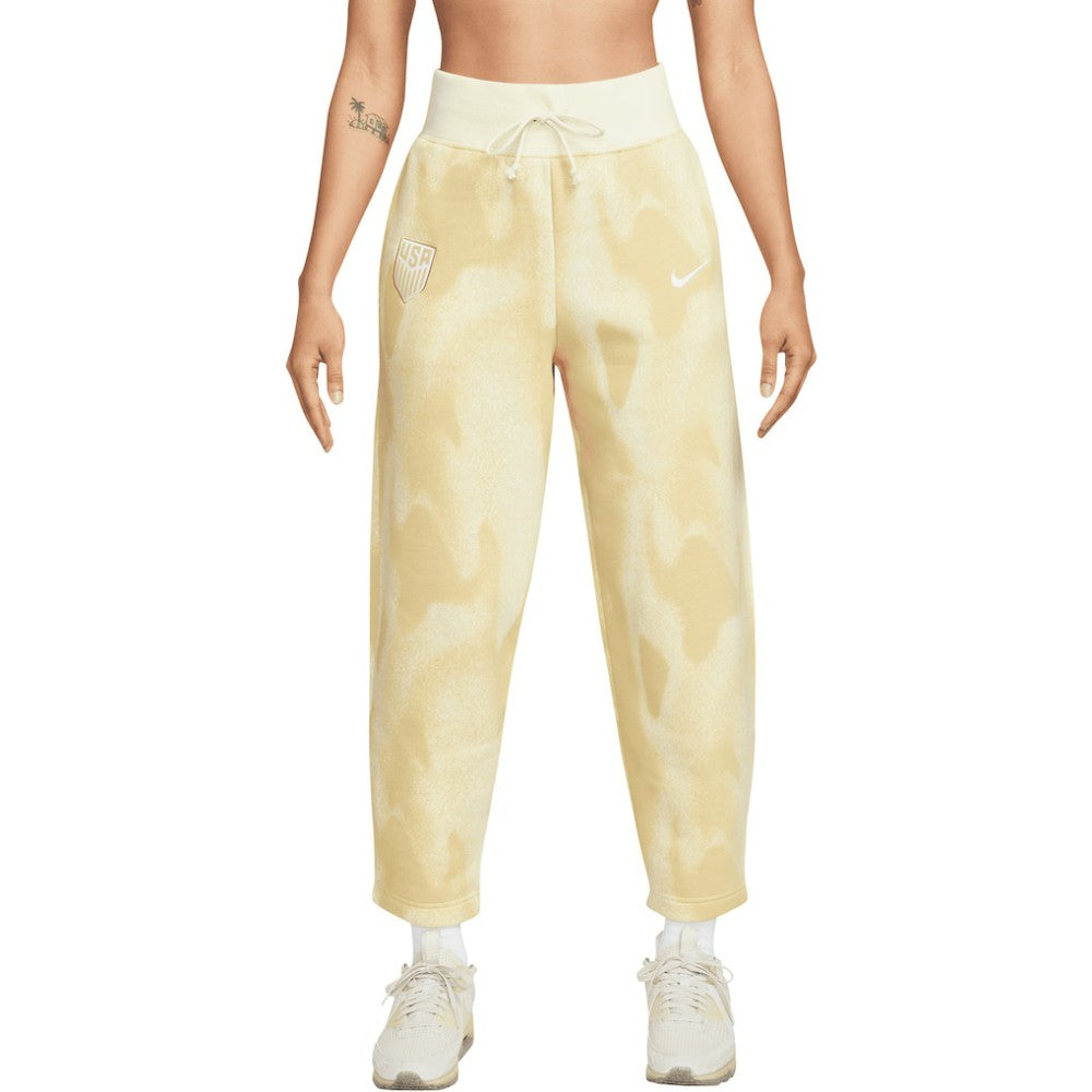 USMNT Women's Phoenix Fleece High-Waisted Curve Pants - Cream | Nike discount