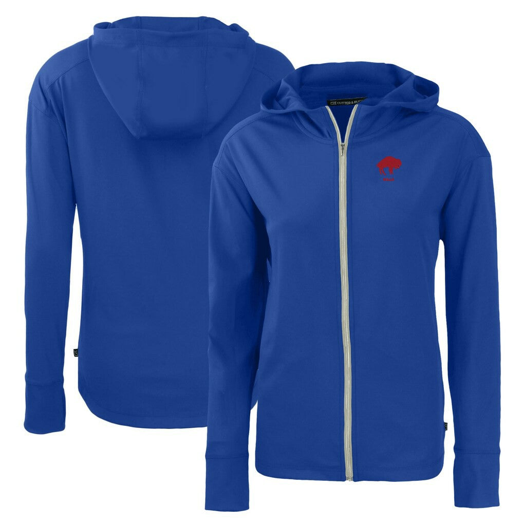 Buffalo Bills Cutter & Buck Women's Throwback Daybreak Eco Recycled Half-Zip Hoodie - Royal outlet