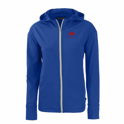 Buffalo Bills Cutter & Buck Women's Throwback Daybreak Eco Recycled Half-Zip Hoodie - Royal outlet