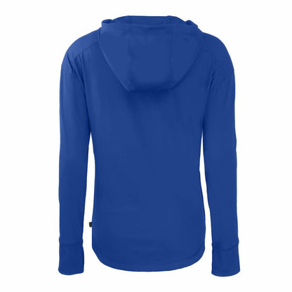 Buffalo Bills Cutter & Buck Women's Throwback Daybreak Eco Recycled Half-Zip Hoodie - Royal outlet