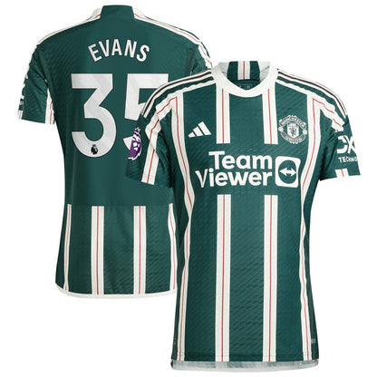 Jonny Evans Manchester United 2023/24 Away Player Jersey – Green | Adidas on sale