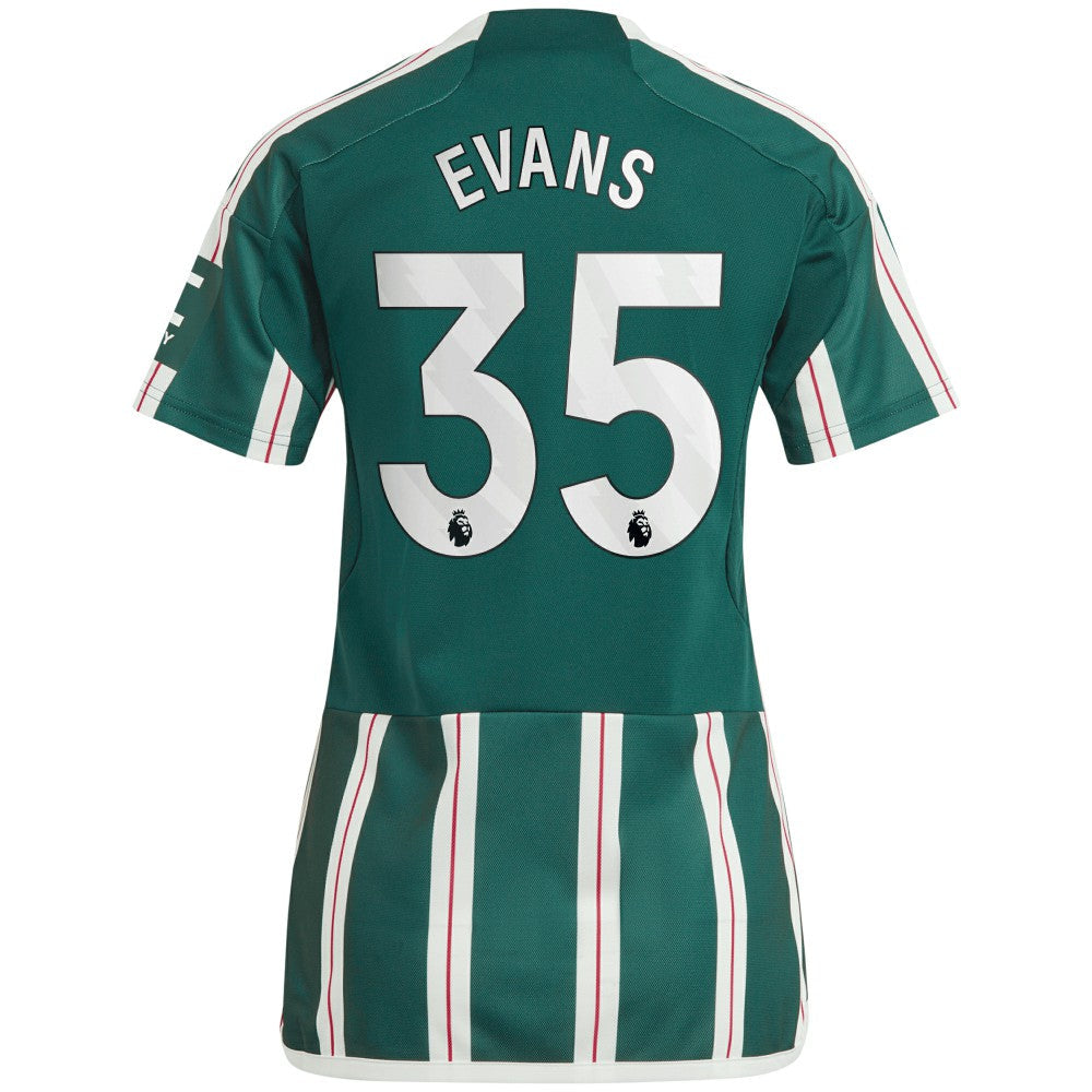 Jonny Evans Manchester United Women's 2023/24 Away Replica Player Jersey – Green | Adidas shop