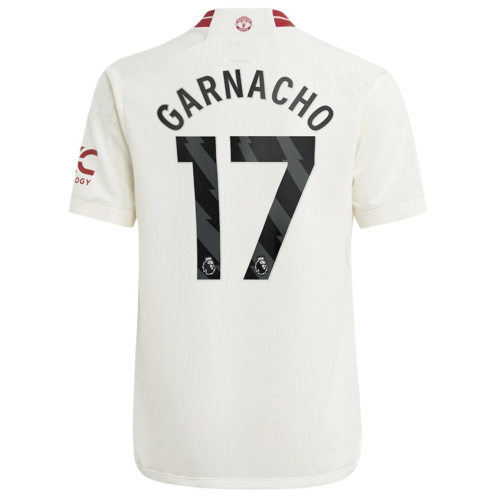 Alejandro Garnacho Manchester United Youth 2023/24 Third Replica Player Jersey – White | Adidas sale