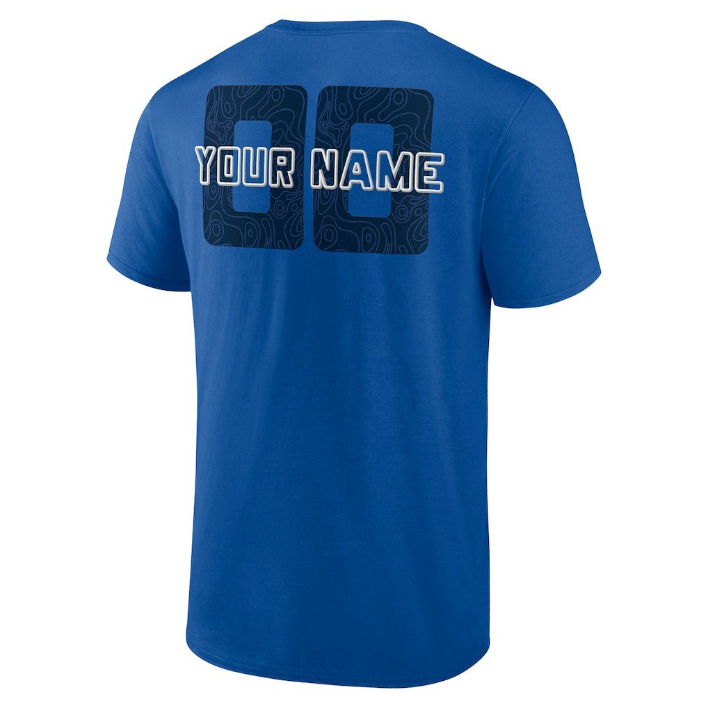 Dallas Mavericks Stellar Personalized Name & Number T-Shirt sale - Blue outlet