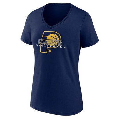 Indiana Pacers Women's Stellar Personalized Name & Number V-Neck T-Shirt - Navy outlet
