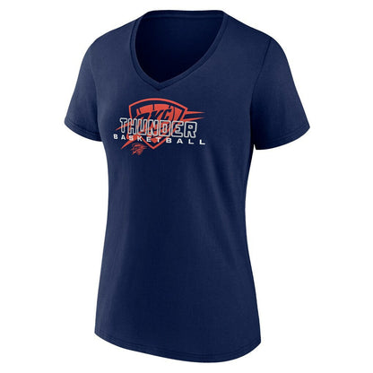 Oklahoma City Thunder Women's Stellar Personalized Name & Number V-Neck T-Shirt - Navy sale