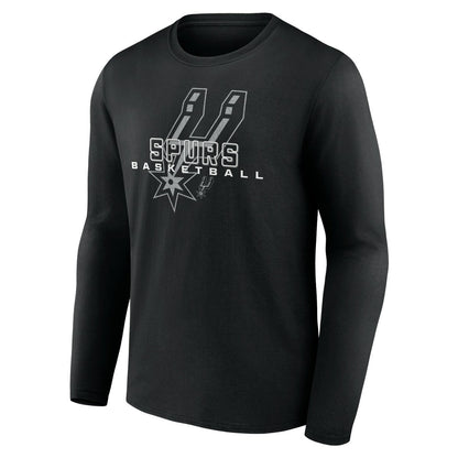 San Antonio Spurs Stellar Personalized Name & Number Long Sleeve T-Shirt - Black cheap