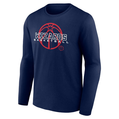 Washington Wizards Stellar Personalized Name & Number Long Sleeve T-Shirt - Navy on sale