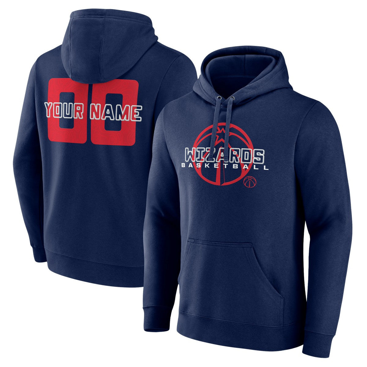 Washington Wizards Stellar Personalized Name & Number Pullover Hoodie - Navy online