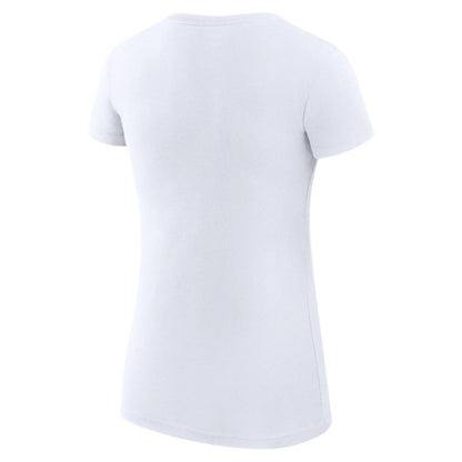 Chicago Cubs G-III 4Her by Carl Banks Women's Super-Slim Fit Lightweight Love Graphic Team T-Shirt - White