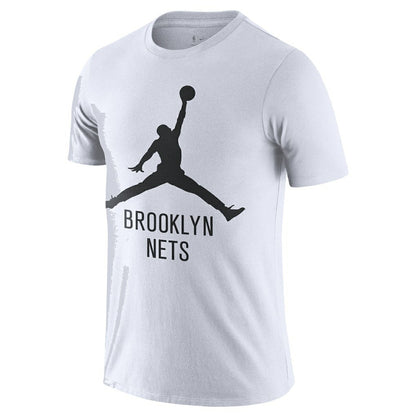 Brooklyn Nets Essential Jumpman T-Shirt - White | Nike shop