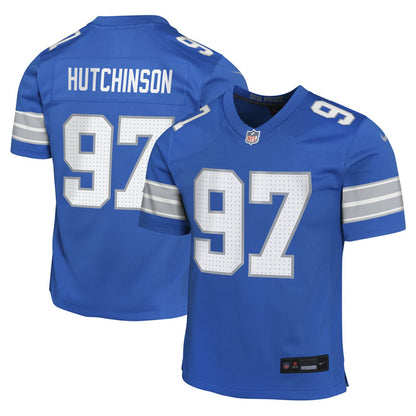 Aidan Hutchinson Detroit Lions Youth Game Jersey - Blue | Nike online